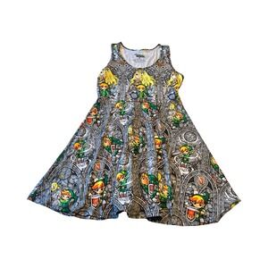 Nintendo Legend of Zelda Wind Waker HD Stained Glass Skater Dress Womens Medium